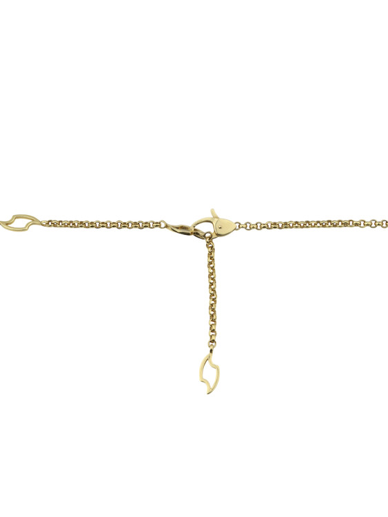 Колье из лимонного золота c эмалью, бриллиантами, рубином, ониксом и рубином