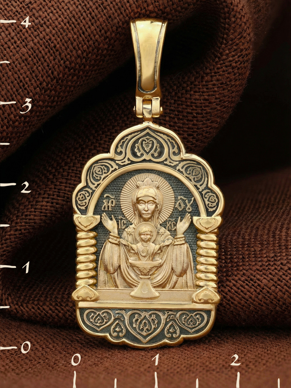 Образок из лимонного золота