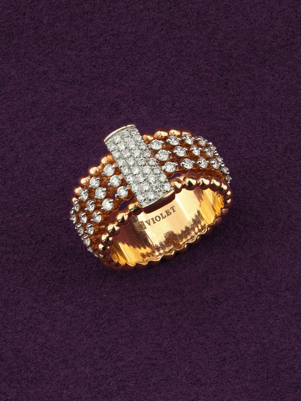 Кольцо из золота c бриллиантами