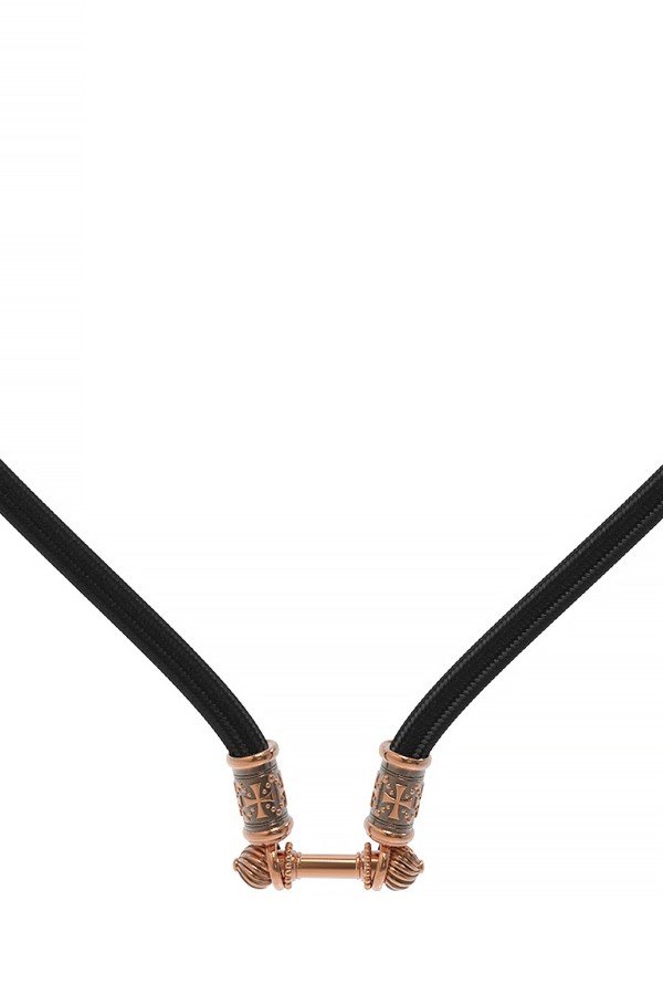 Шнурок шёлковый из золота c шёлковым шнурком