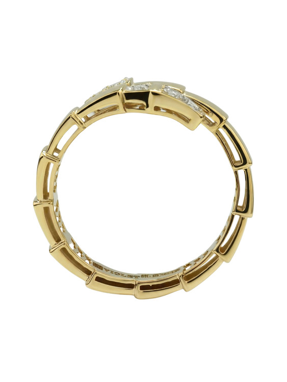 Кольцо из лимонного золота c бриллиантами