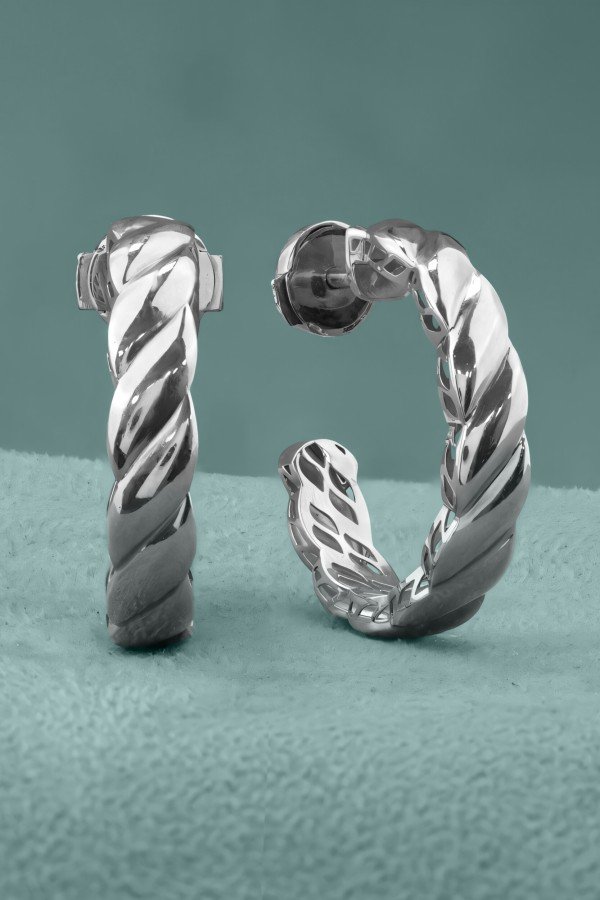 Серьги из белого золота 585 пробы