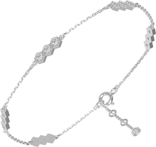 Браслет из белого золота c бриллиантами