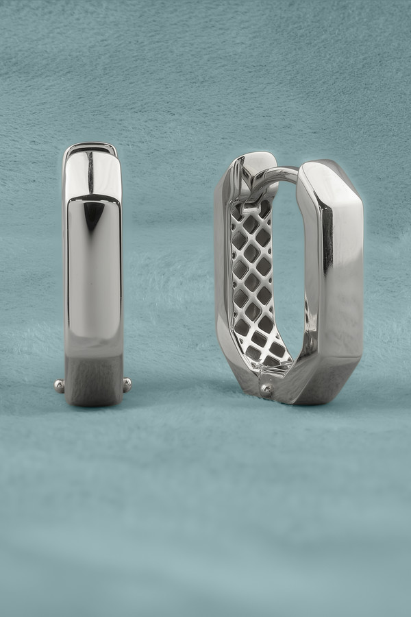 Серьги из белого золота