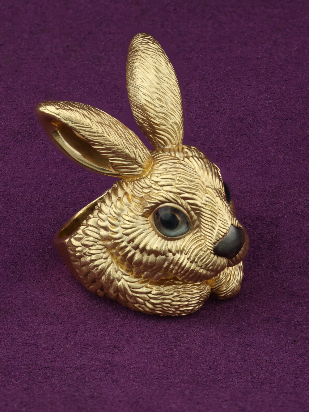 Кольцо из лимонного золота c эмалью