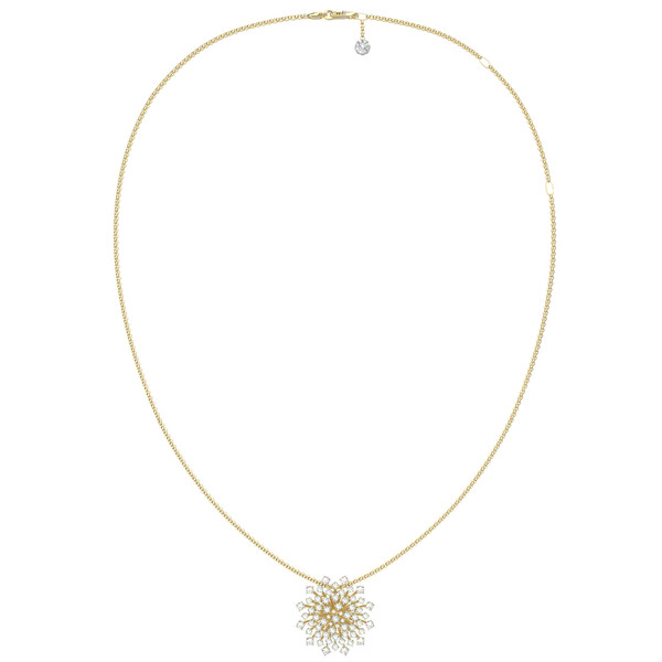 Колье из лимонного золота c бриллиантами