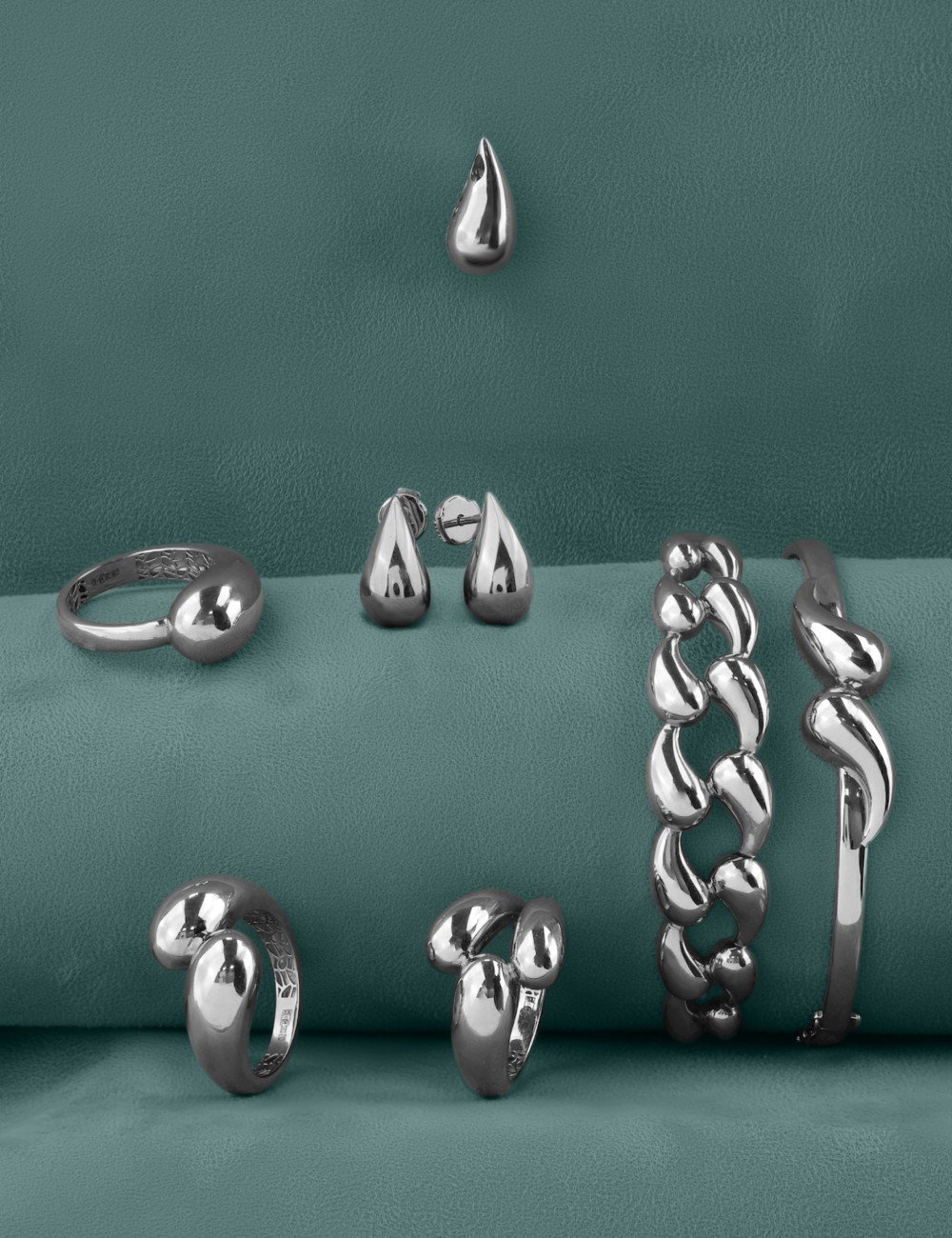 Серьги из белого золота 585 пробы
