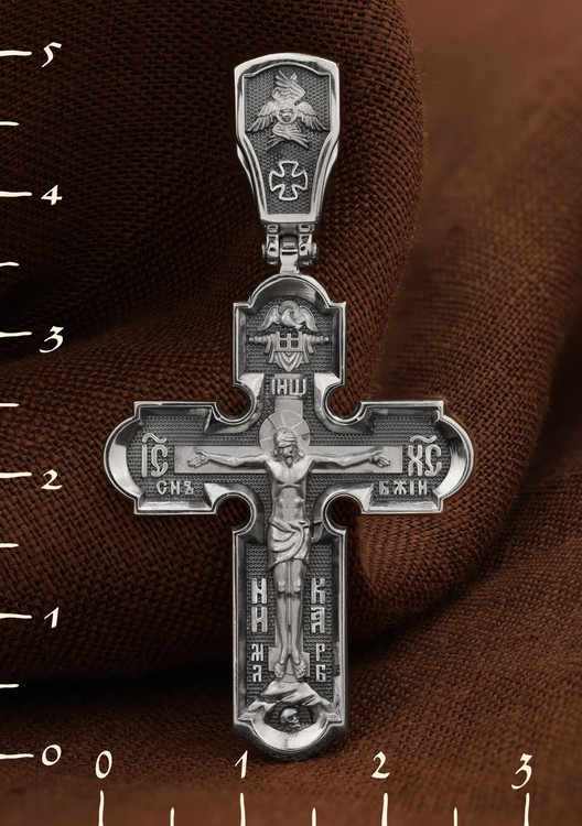 Крест из белого золота