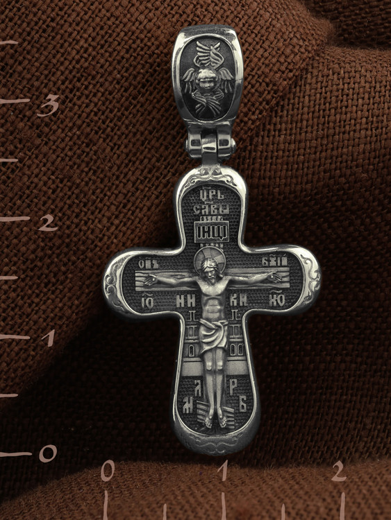 Крест из белого золота