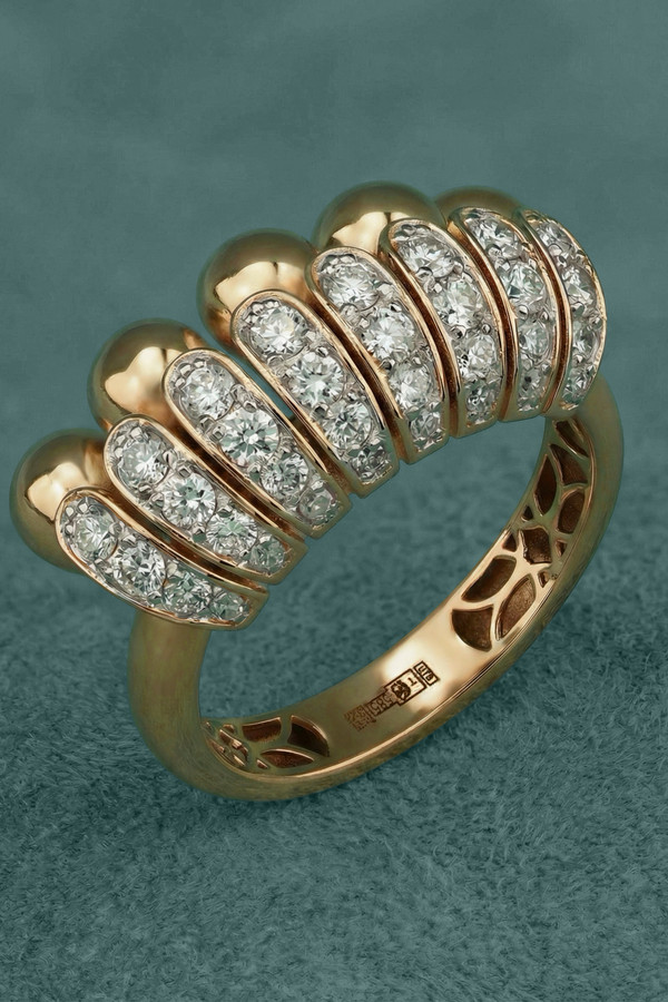 Кольцо из золота c бриллиантами