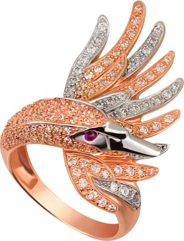 Кольцо из золота c фианитом