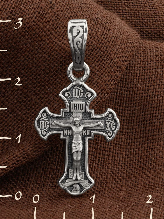 Крест из белого золота