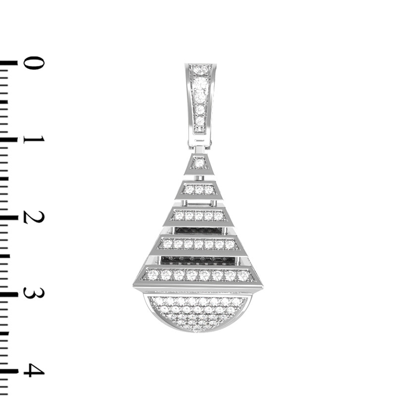 Подвеска из белого золота c бриллиантами