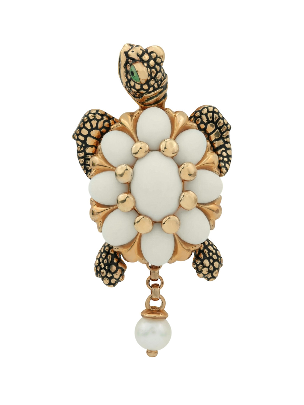 Подвеска из золота c эмалью, жемчугом и бивнем мамонта