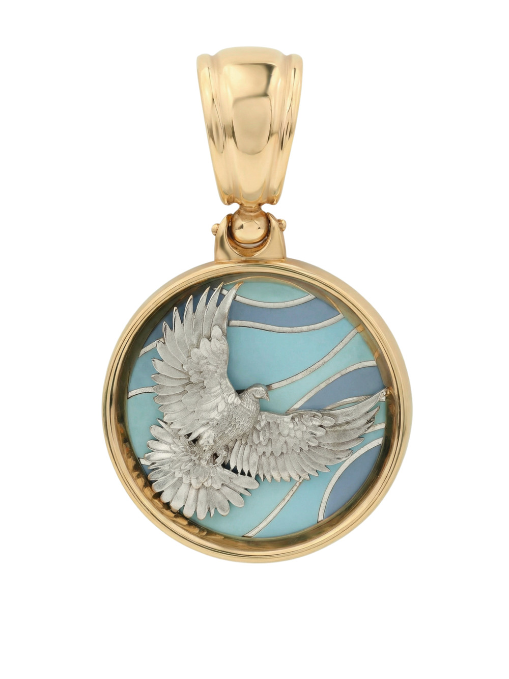 Подвеска из золота c эмалью