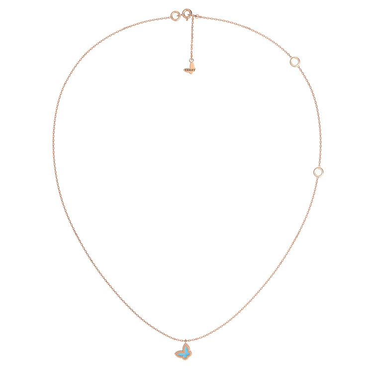 Колье из золота c бирюзой