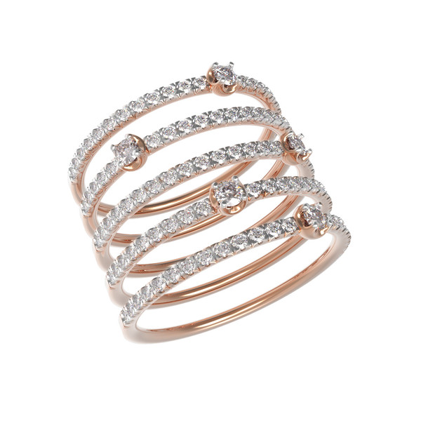 Кольцо из золота c бриллиантами