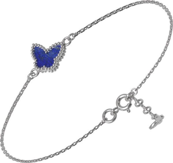 Браслет из белого золота c лазуритом