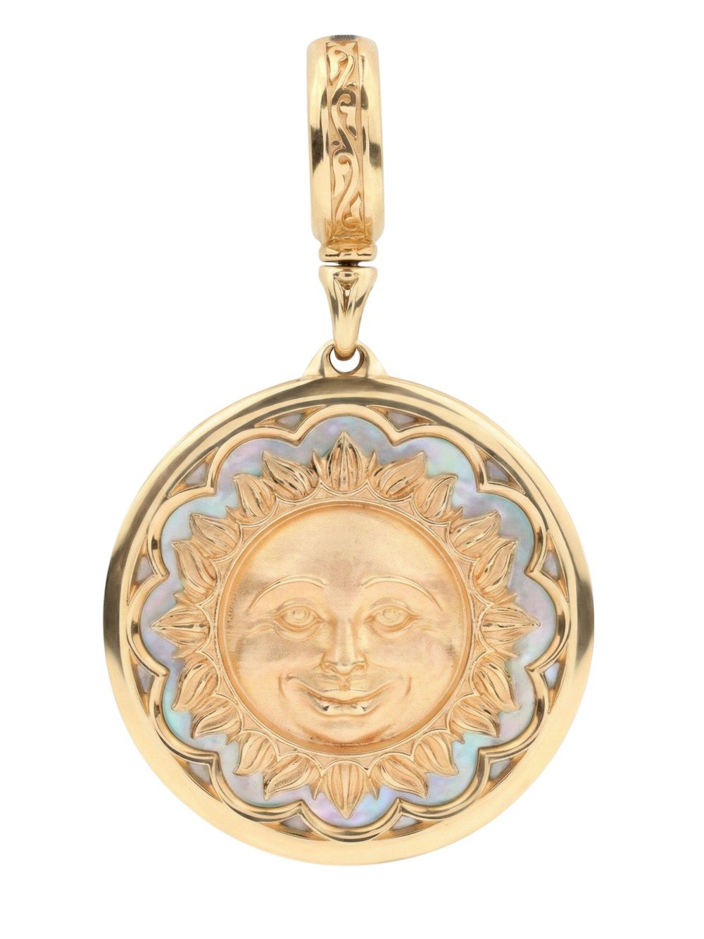 Подвеска из золота c перламутром