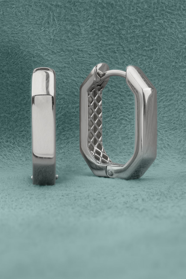 Серьги из белого золота