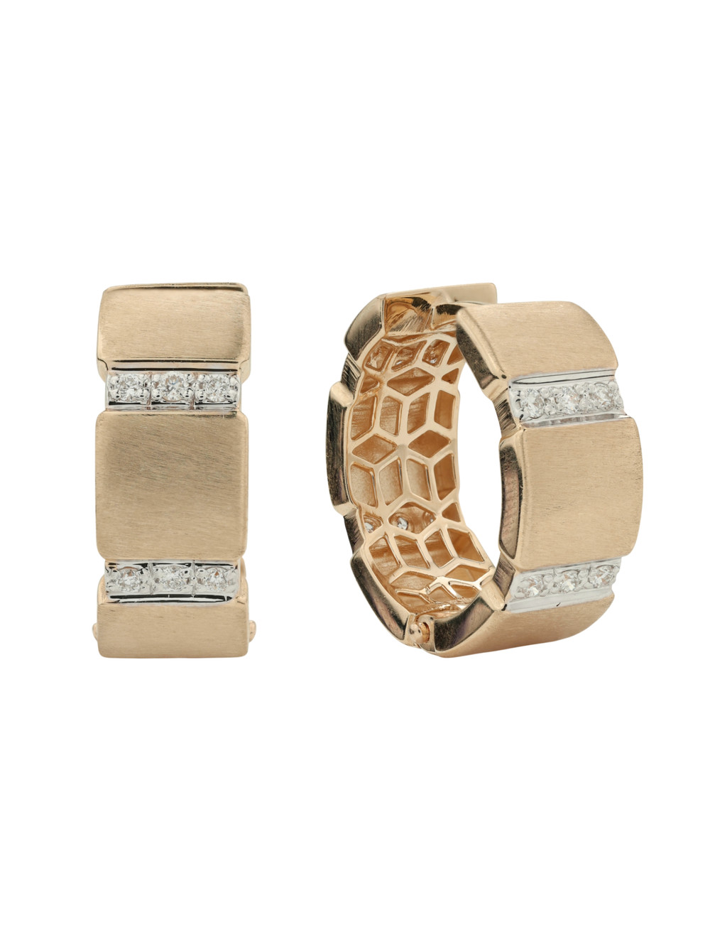 Серьги из золота c бриллиантами