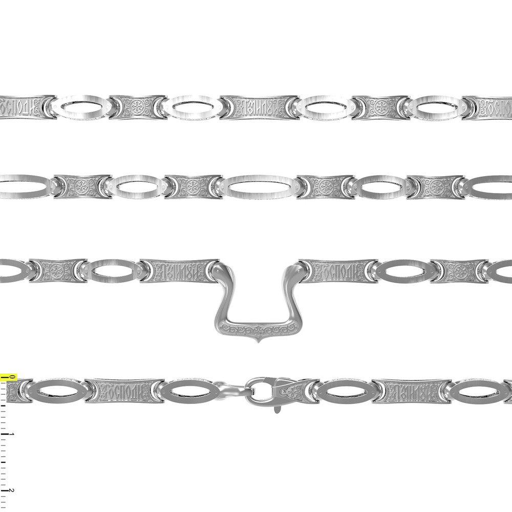 Цепь из белого золота