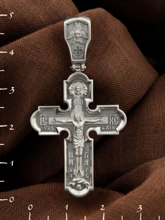 Крест из белого золота