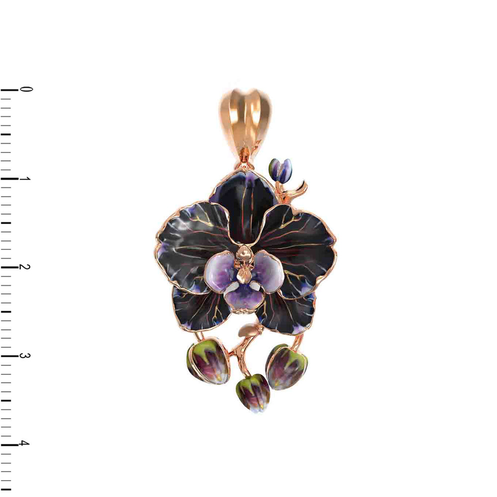 Подвеска из золота c эмалью