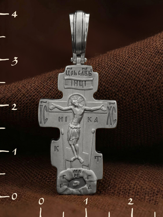 Крест из белого золота
