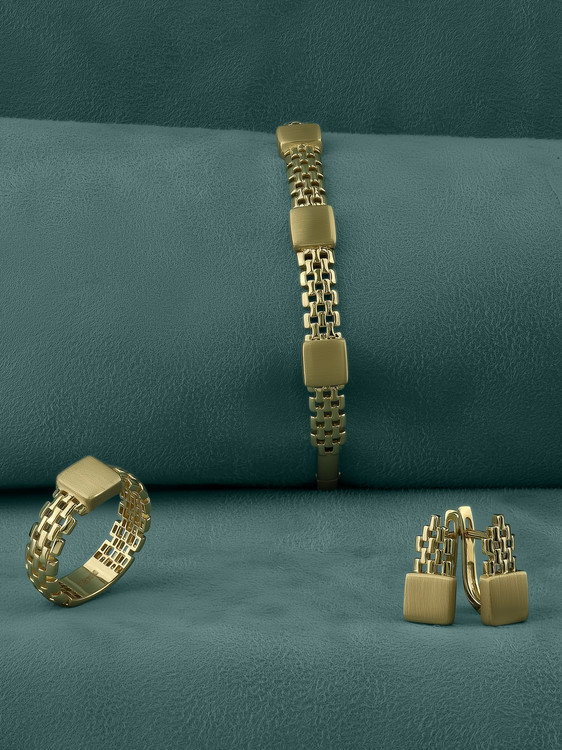 Серьги из лимонного золота