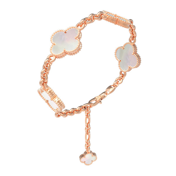 Браслет из золота c перламутром