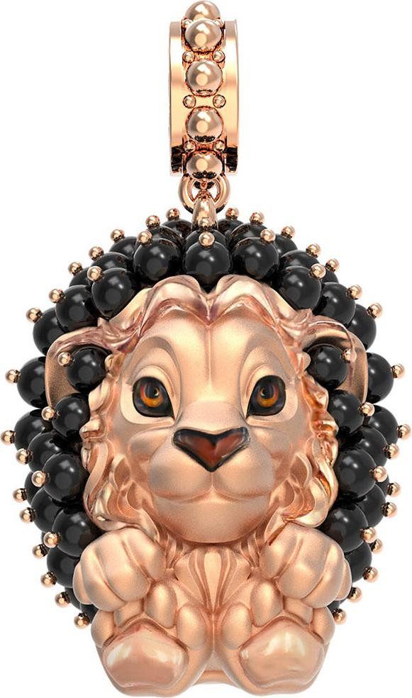 Подвеска из золота c эмалью и ониксом