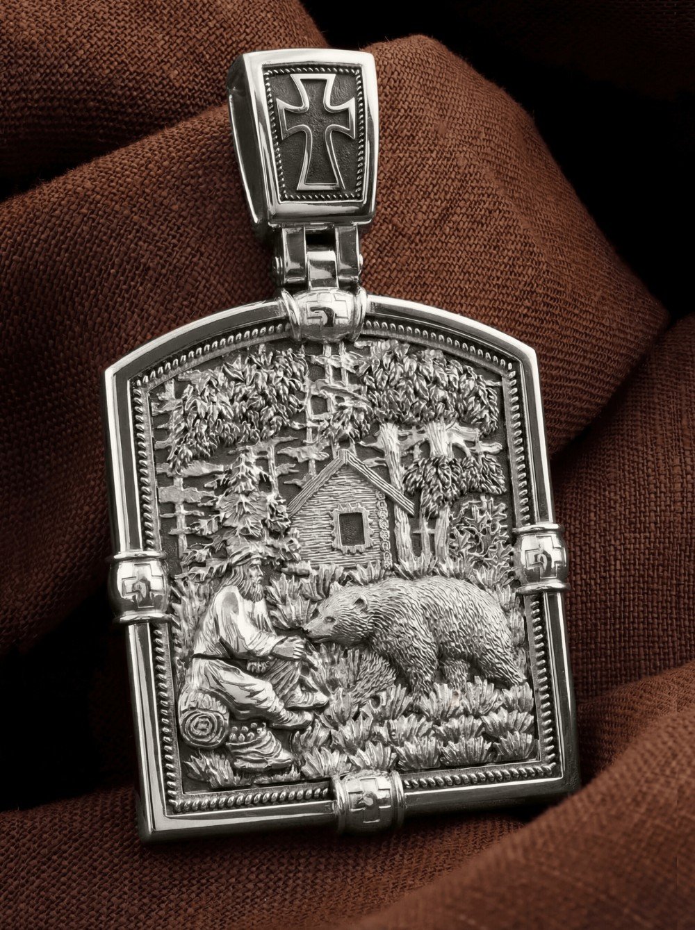 Образок из белого золота