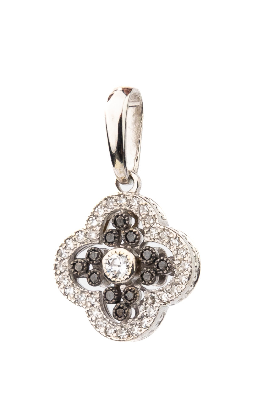 Подвеска из белого золота c бриллиантами