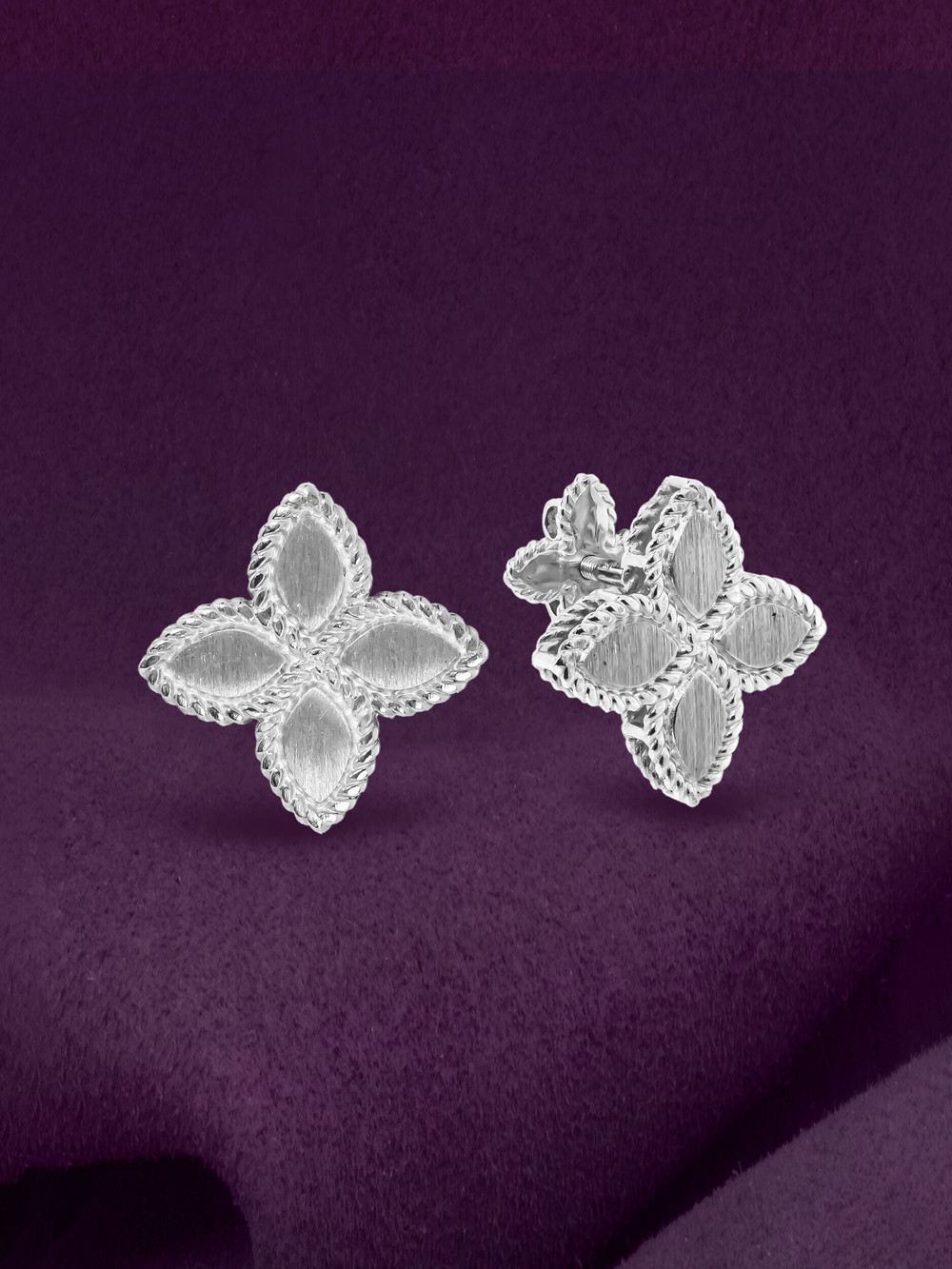 Серьги из белого золота