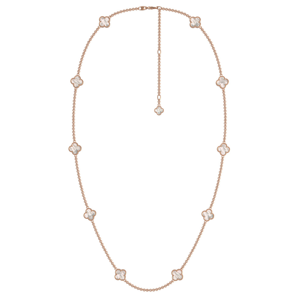 Колье из золота c перламутром