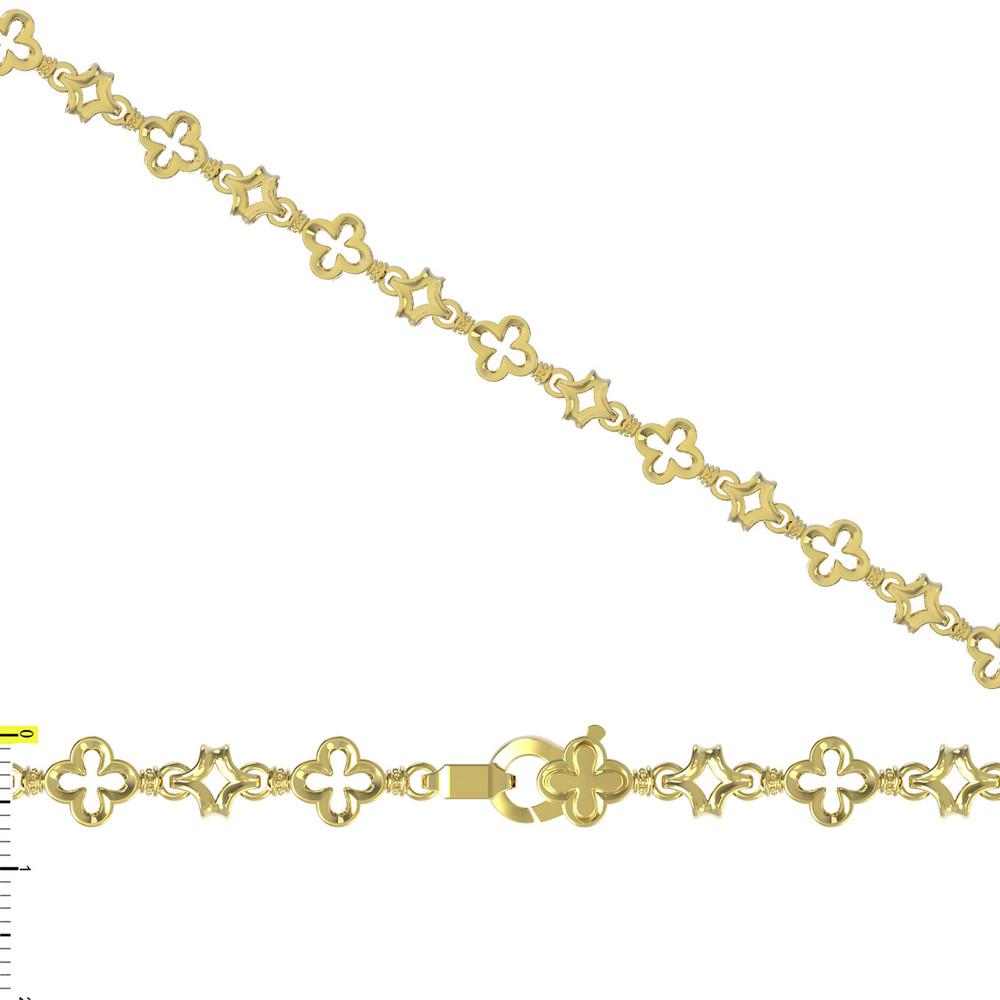 Цепь из лимонного золота