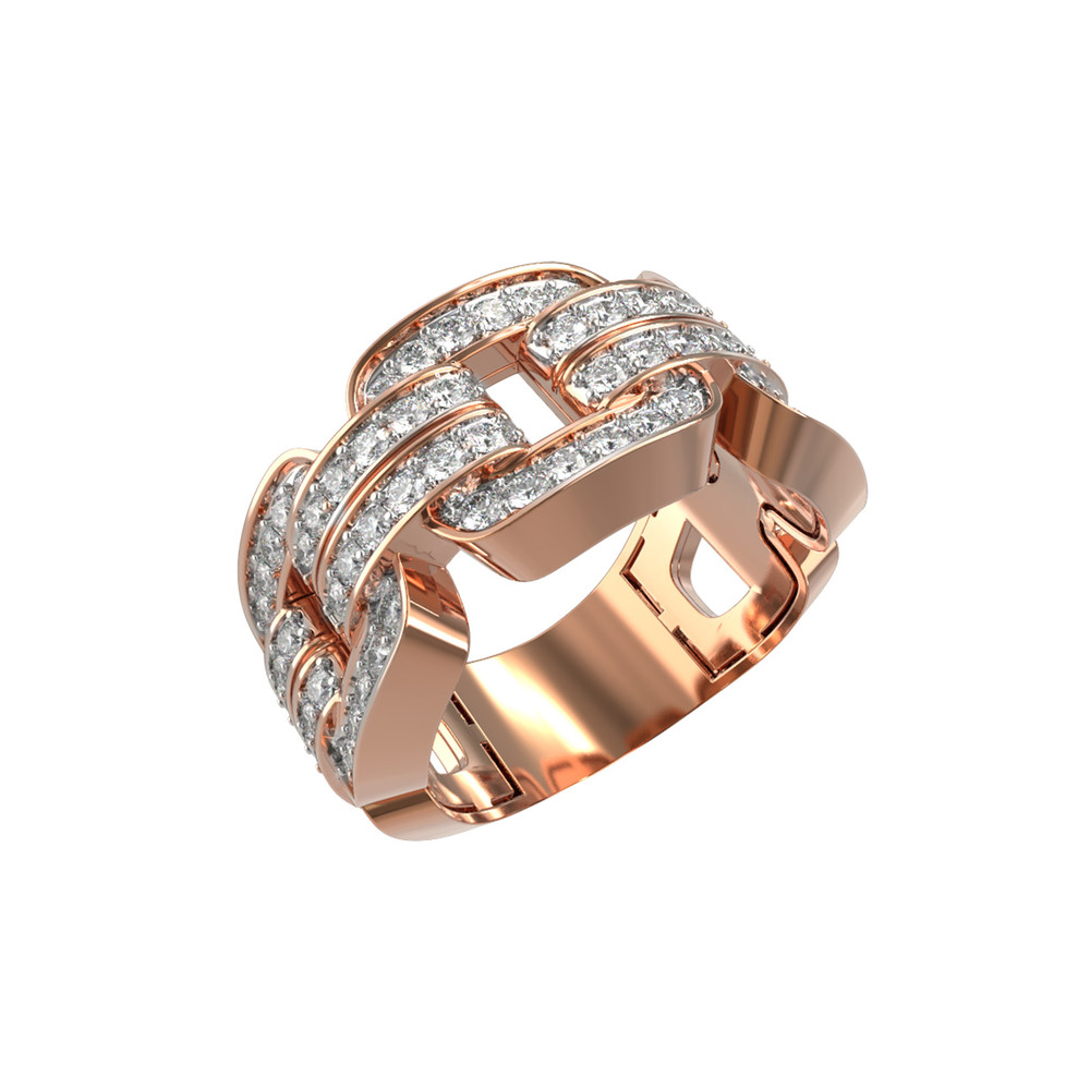 Кольцо из золота c бриллиантами