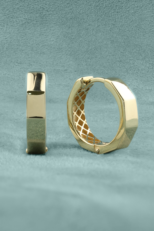 Серьги из лимонного золота