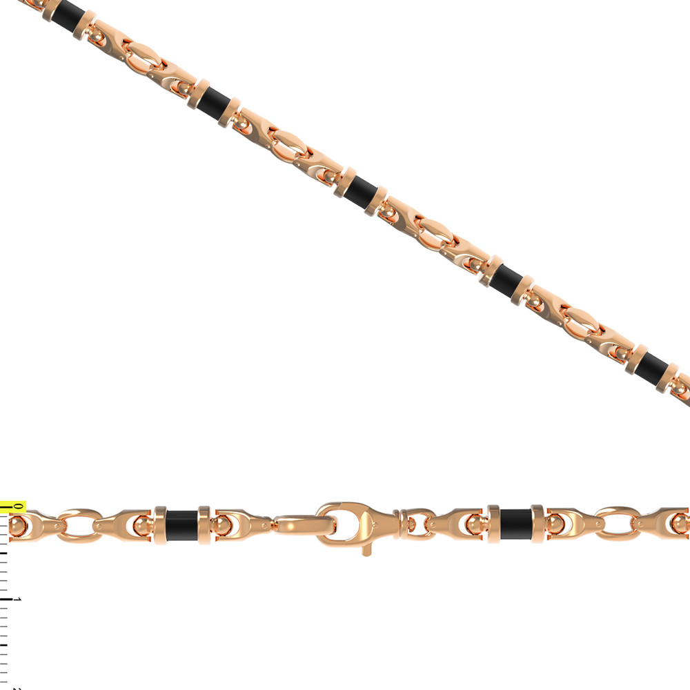 Цепь из золота c ониксом