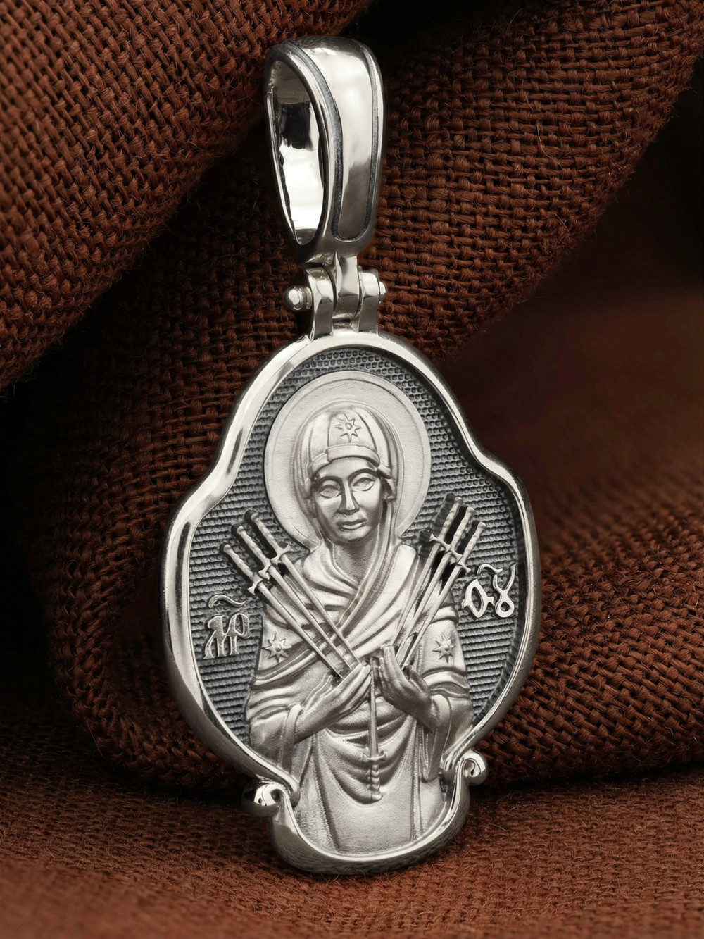 Образок из белого золота