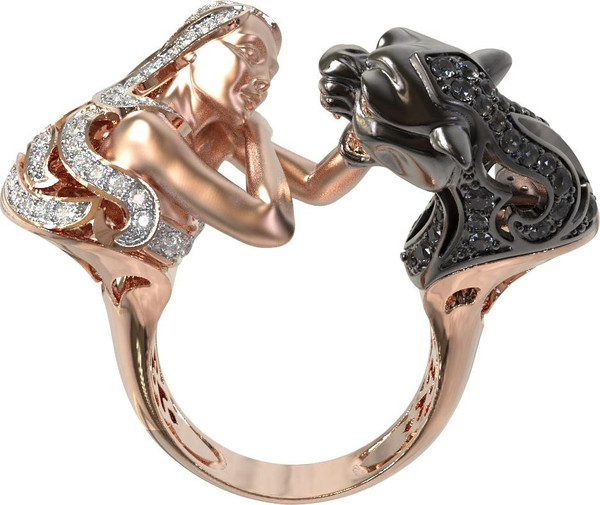 Кольцо из золота c фианитом