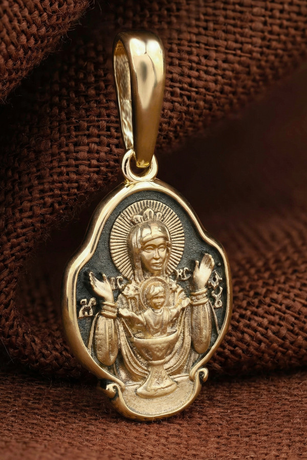 Образок из лимонного золота