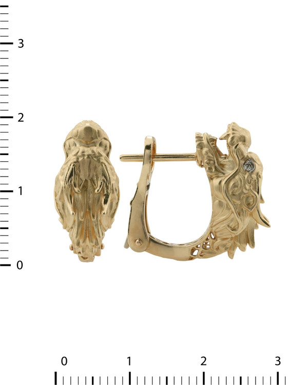 Серьги из золота c бриллиантами