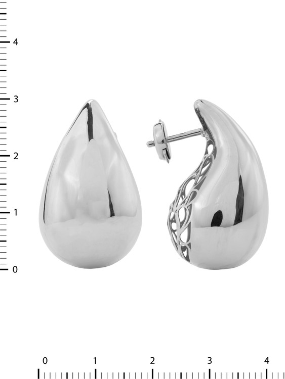 Серьги из белого золота