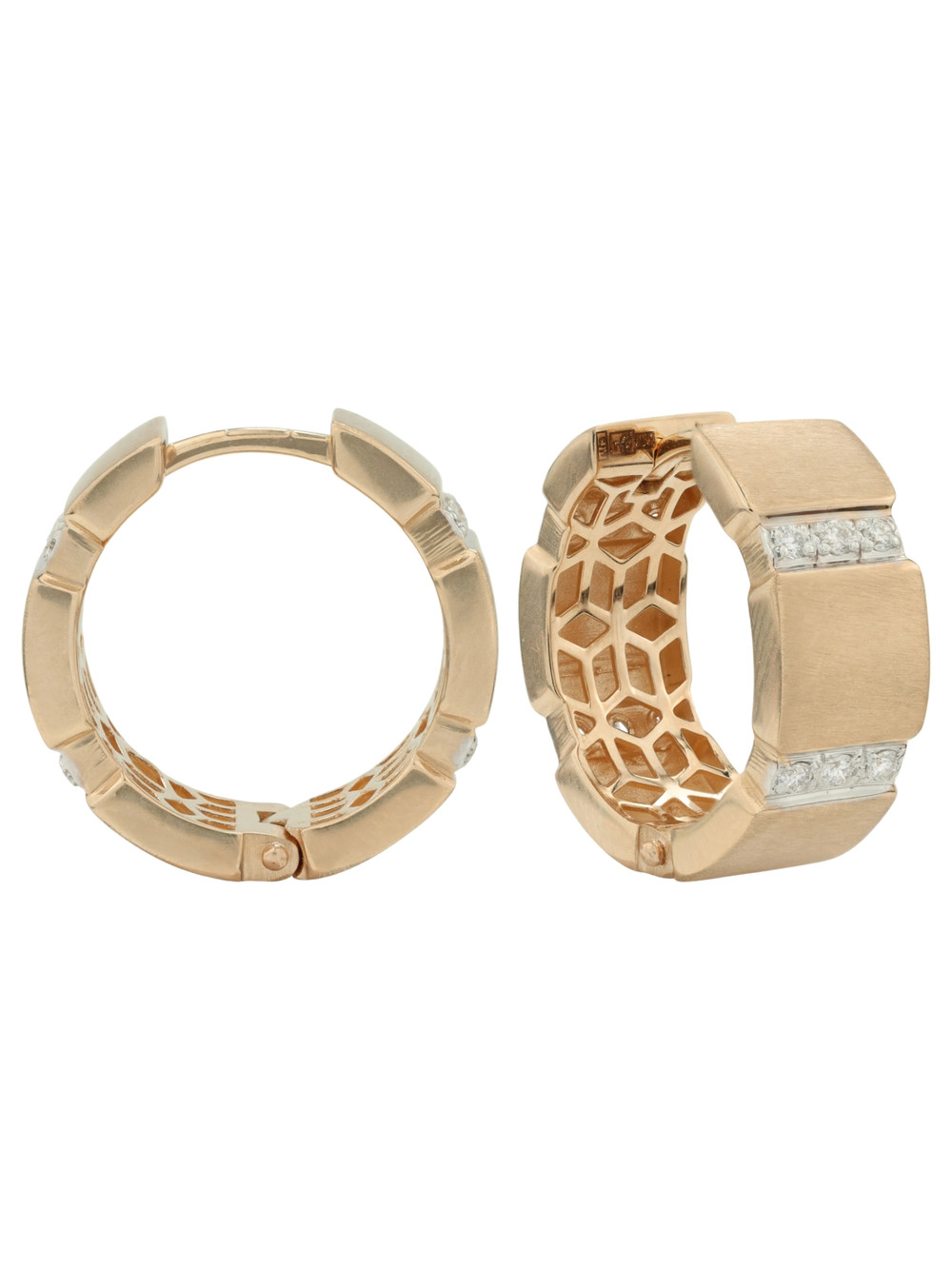 Серьги из золота c бриллиантами