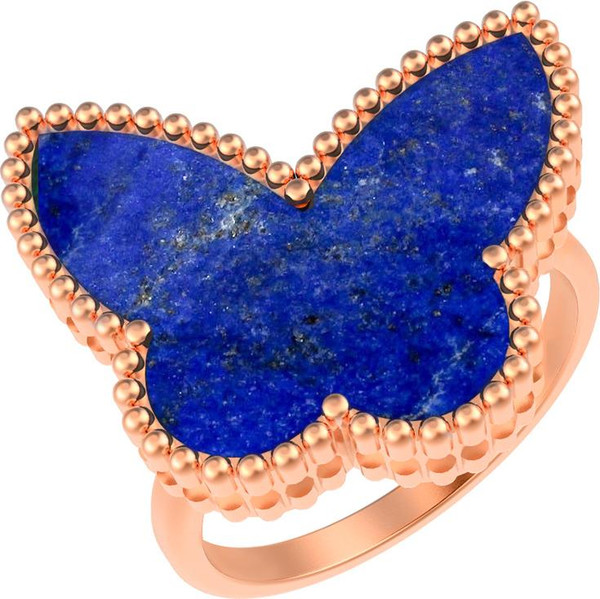 Кольцо из золота c лазуритом