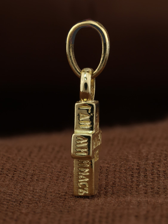 Крест из лимонного золота