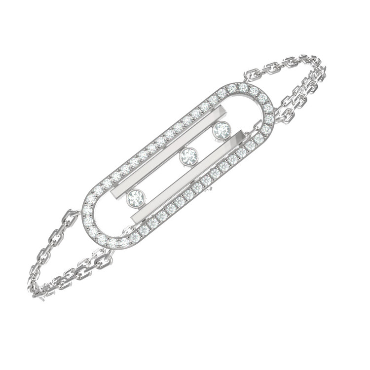 Браслет из белого золота c бриллиантами