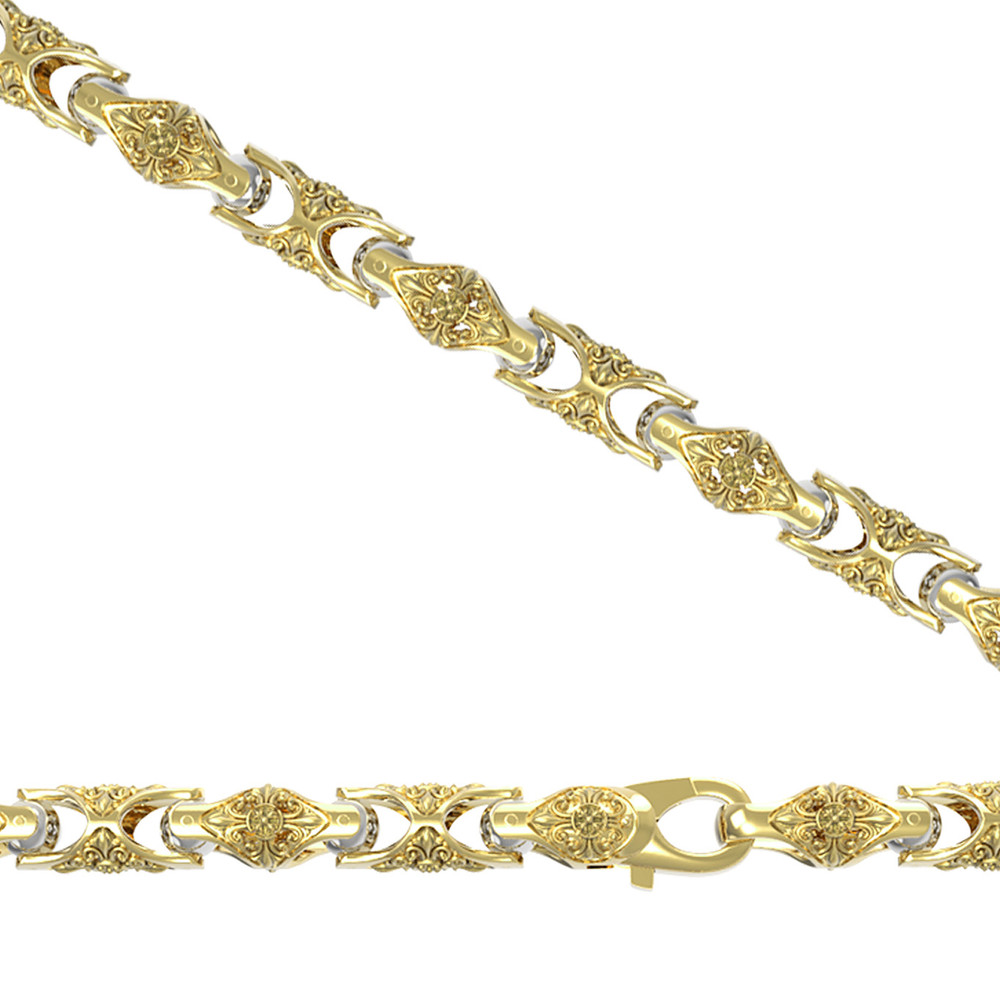 Цепь из лимонного золота